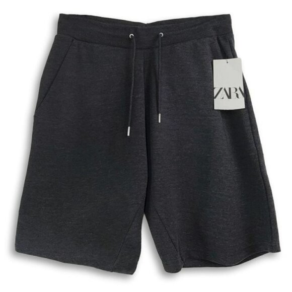 NWT ZARA Soft Cotton Blend Fleece lined Bermuda Shorts L, XL - Picture 4 of 6